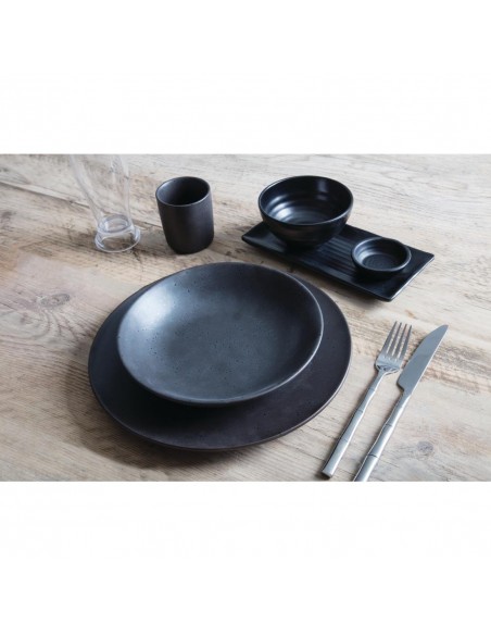 Kristallon Fusion Melamine Soup Bowls Black 114mm