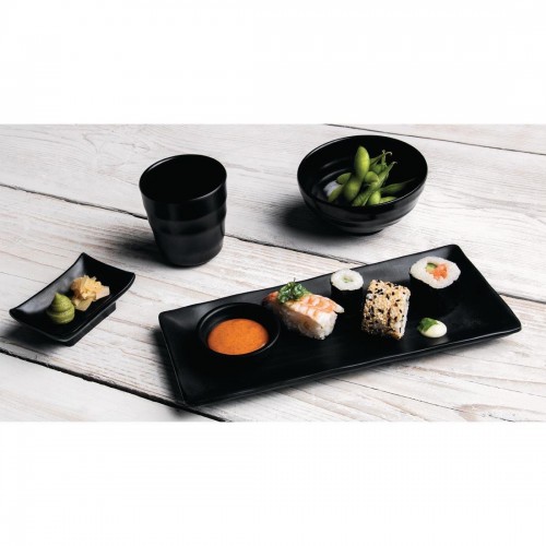 Kristallon Fusion Melamine Rectangular Platters Small 216mm