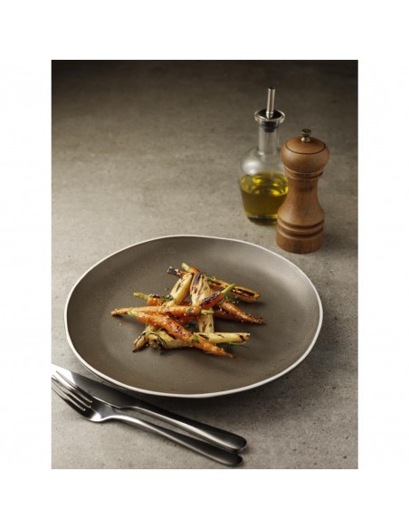Olympia Chia Plates Charcoal 270mm