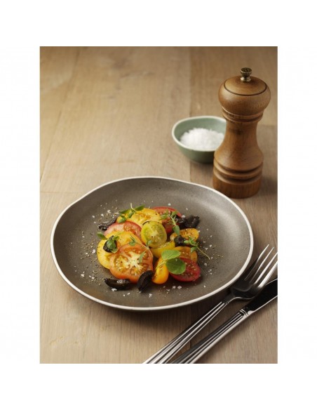 Olympia Chia Plates Charcoal 270mm