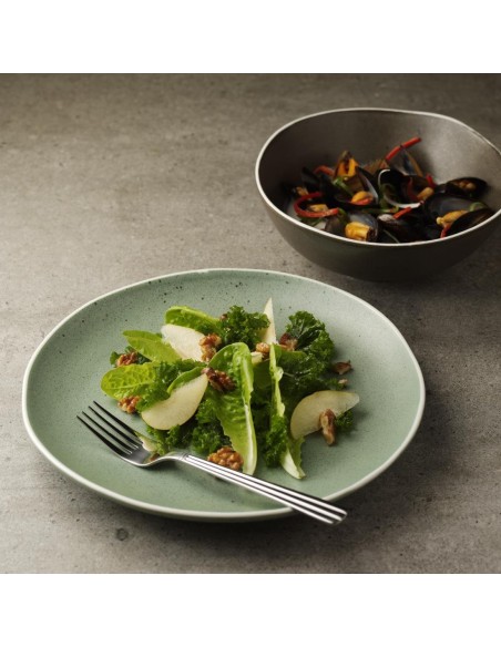 Olympia Chia Deep Bowls Charcoal 210mm