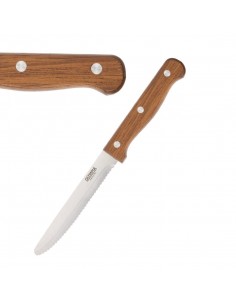 Olympia Rounded Steak Knives Wood