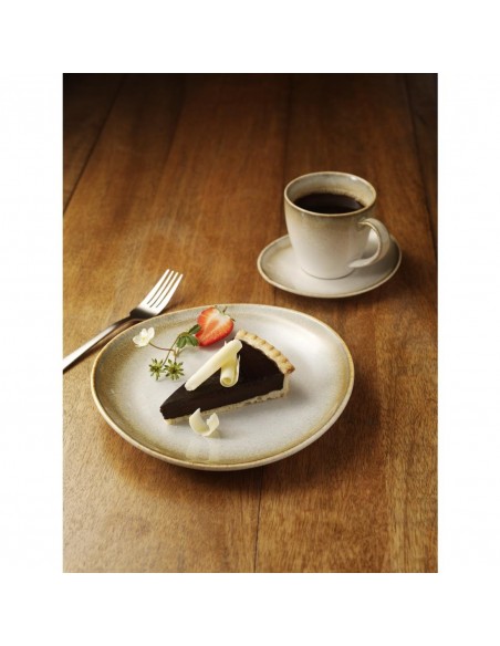 Olympia Birch Taupe Coupe Plates 205mm