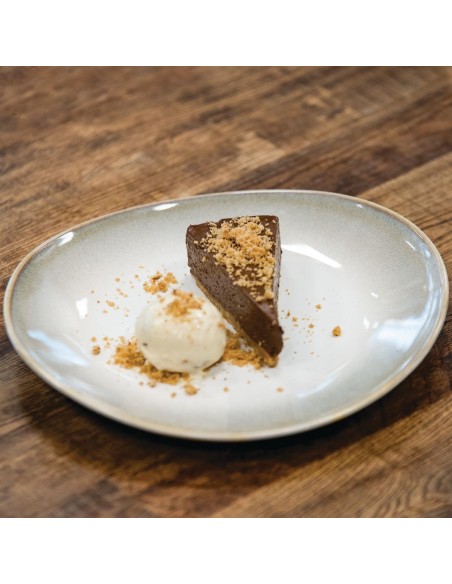 Olympia Birch Taupe Coupe Plates 205mm