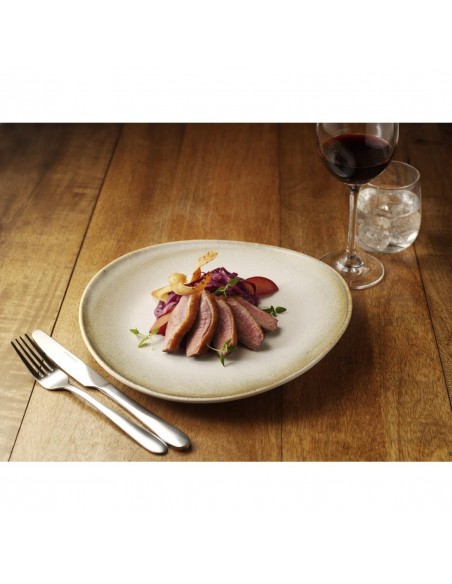 Olympia Birch Taupe Coupe Plates 270mm