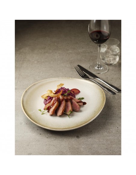 Olympia Birch Taupe Coupe Plates 270mm