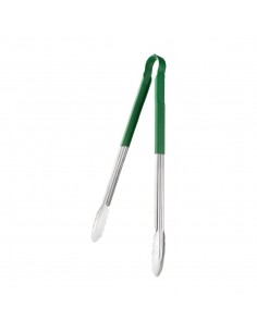 Vogue Colour Coded Serving Tong Green 405mm