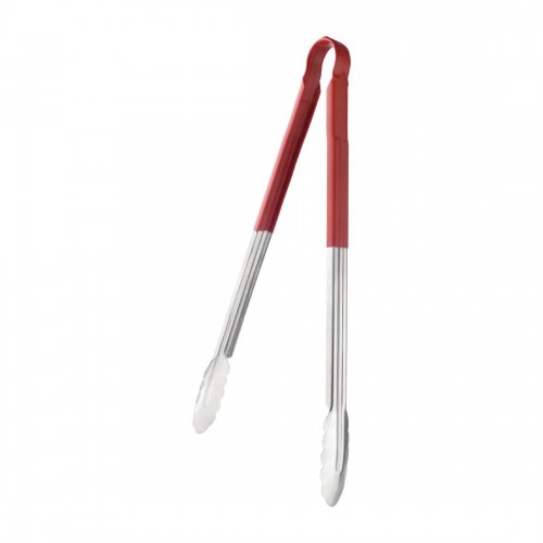 Vogue Colour Coded Serving Tong Red 405mm