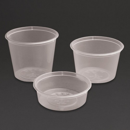 Fiesta Polypropylene Round Portion Pots 100ml