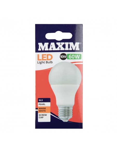 Maxim LED GLS Edison Screw Warm White 10W (Pack of 10)