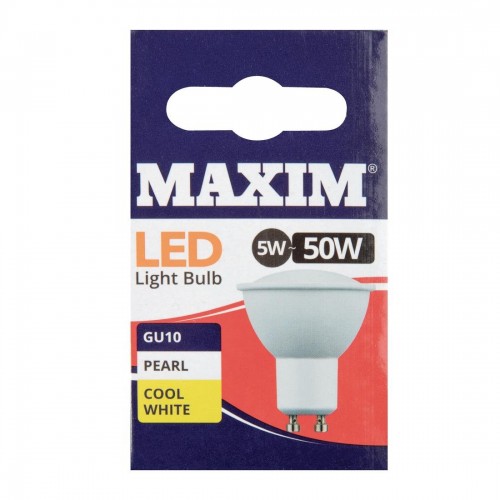 Status Maxim LED GU10 Pearl Cool White 5W (Pack of 10)