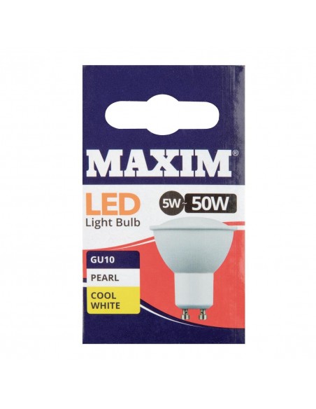 Status Maxim LED GU10 Pearl Cool White 5W (Pack of 10)
