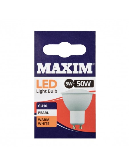 Status Maxim LED GU10 Pearl Warm White 5W (Pack of 10)