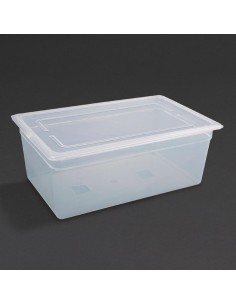 Vogue Polypropylene 1/1 Gastronorm Container with Lid 200mm