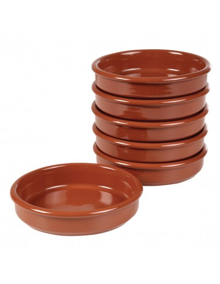 ABS Pottery Terracotta Tapas Dish 128mm