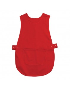 Whites Tabard With Pocket Red 2