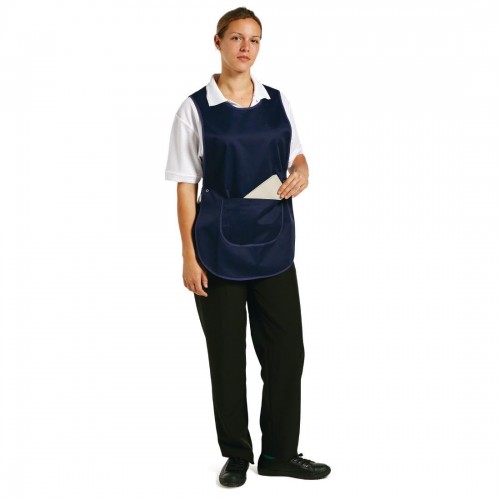 Small Uniform Work Wear Cleaning Catering Navy Tabard / Tabbard Apron 