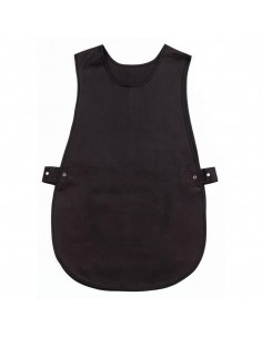 Whites Tabard With Pocket Black 2