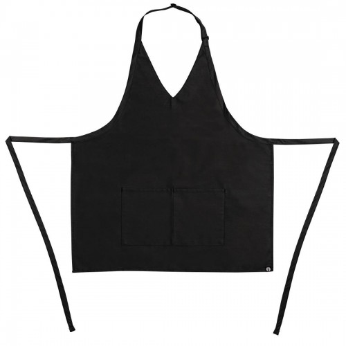 Whites V Neck Service Apron Black