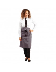 Whites Regular Bistro Apron Charcoal