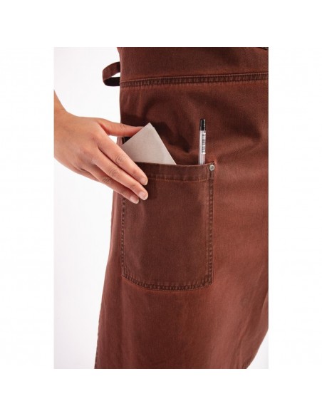 Chef Works Urban Dorset Antique Bib Apron Rust