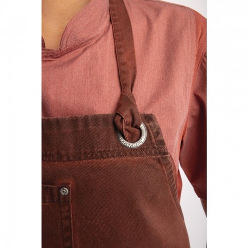 Chef Works Urban Dorset Antique Bib Apron Rust