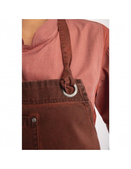 Chef Works Urban Dorset Antique Bib Apron Rust