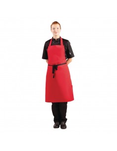 Whites Bib Apron Red