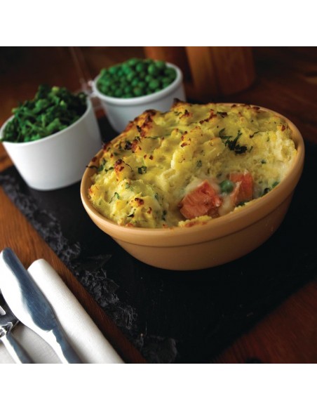 Olympia Earthenware Round Pie Bowls 137mm