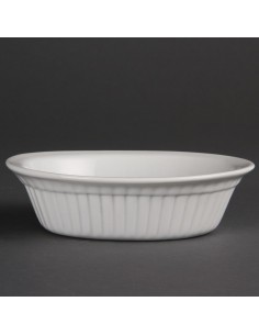 Olympia Whiteware Oval Pie Dishes 170mm