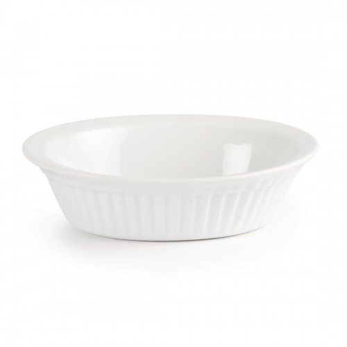 Olympia Whiteware Oval Pie Dishes 170mm