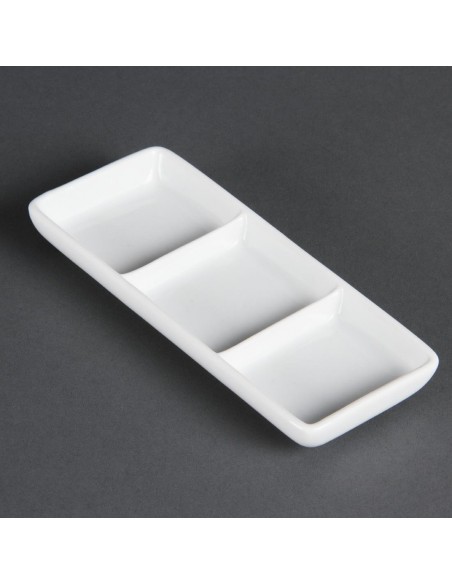 Olympia Whiteware 3 Section Dishes