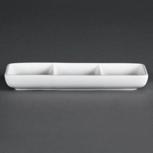 Olympia Whiteware 3 Section Dishes