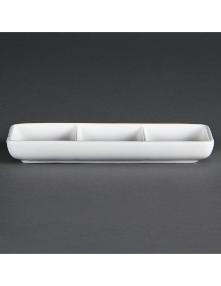 Olympia Whiteware 3 Section Dishes