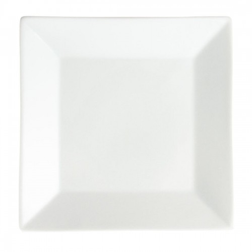 Olympia Whiteware Square Plates Wide Rim 250mm