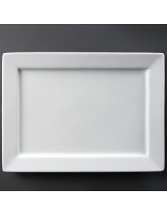 Olympia Wide Rim Rectangular Platter 400x 295mm