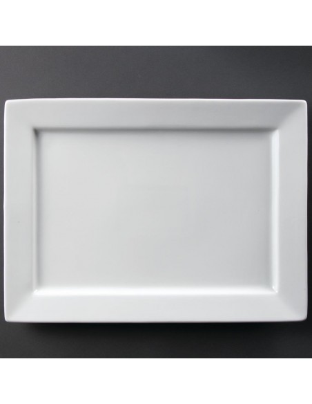 Olympia Wide Rim Rectangular Platter 400x 295mm