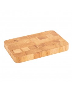 Vogue Food Grade Small Rectangular Wooden Chopping Board