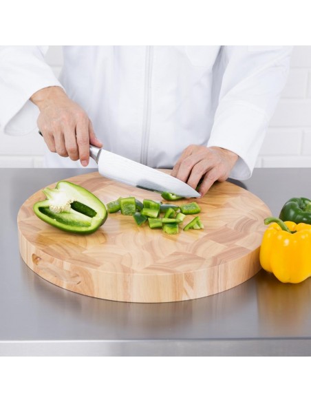 Vogue Round Wooden Chopping Board