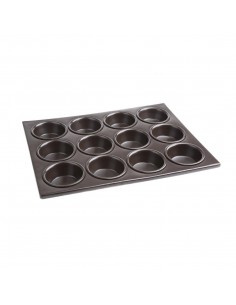 Vogue Aluminium Non-Stick 12 Cup Muffin Tray