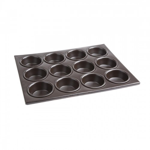 Vogue Aluminium Non-Stick 12 Cup Muffin Tray