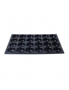 Vogue Aluminium Non-Stick 24 Cup Muffin Tray