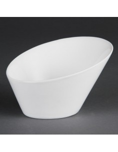 Olympia Whiteware Oval Sloping Bowls 150x 135mm