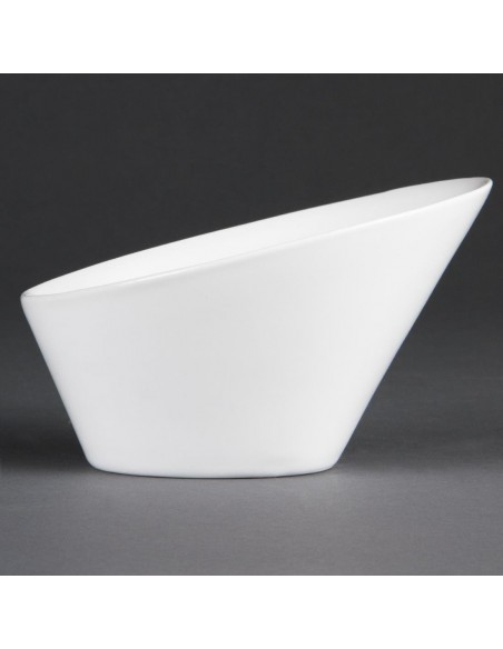 Olympia Whiteware Oval Sloping Bowls 150x 135mm