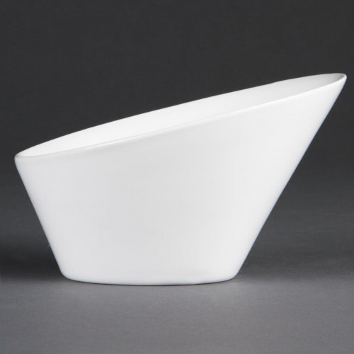 Olympia Whiteware Oval Sloping Bowls 202x 185mm