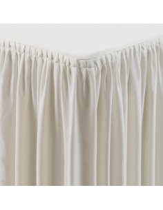 Table Top Cream Cover & Skirting - Plisse Style