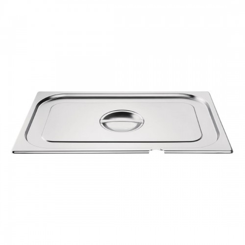 Vogue Stainless Steel 1/1 Gastronorm Notched Lid