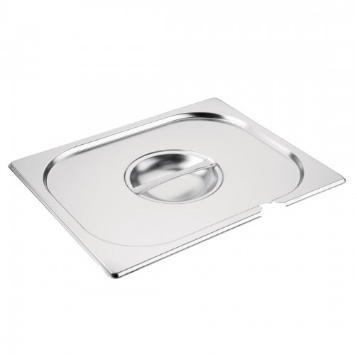 Vogue Stainless Steel 1/2 Gastronorm Notched Lid