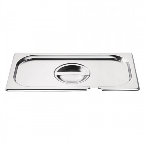Vogue Stainless Steel 1/3 Gastronorm Notched Lid
