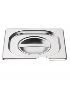 Vogue Stainless Steel 1/6 Gastronorm Notched Lid 2